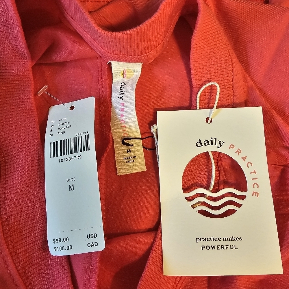 Daily Practice Twist-Front Mini Dress in Raspberry - Picture 10 of 11